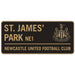 Newcastle United FC Two Tone Street Sign