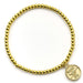 Arsenal FC Gold Finish Bead Bracelet