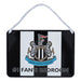 Newcastle United FC No1 Fan Stripe Bedroom Sign