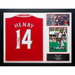 Arsenal FC Henry Centenary Retro Signed Shirt (Framed)