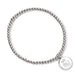 Real Madrid CF Silver Finish Bead Bracelet