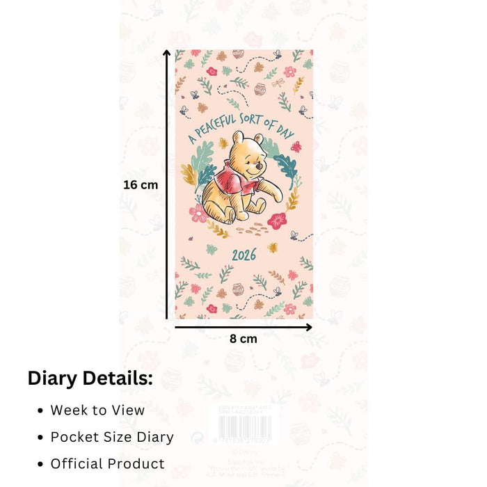 Winnie The Pooh Slim Diary 2026