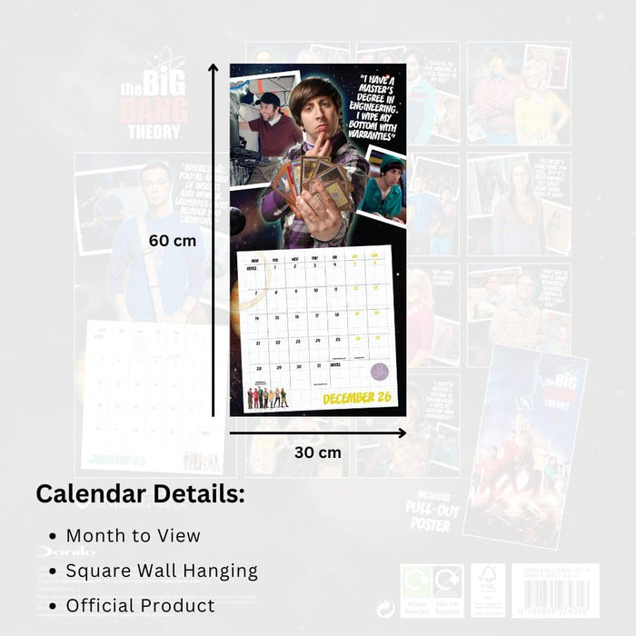 The Big Bang Theory Square Calendar 2026