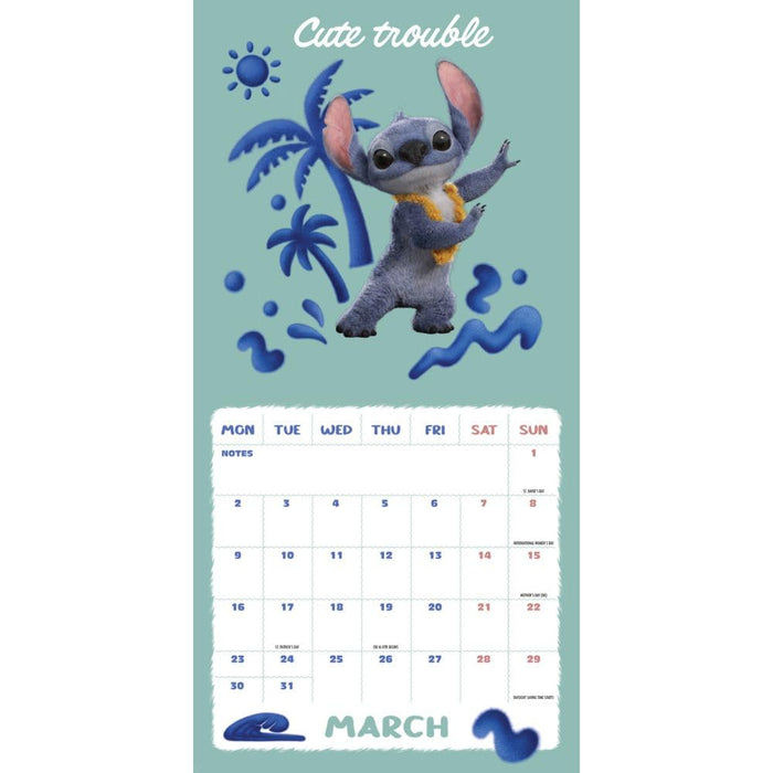 Lilo & Stitch Live Action Square Calendar 2026