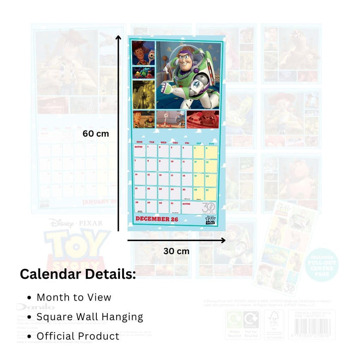 Toy Story Square Calendar 2026