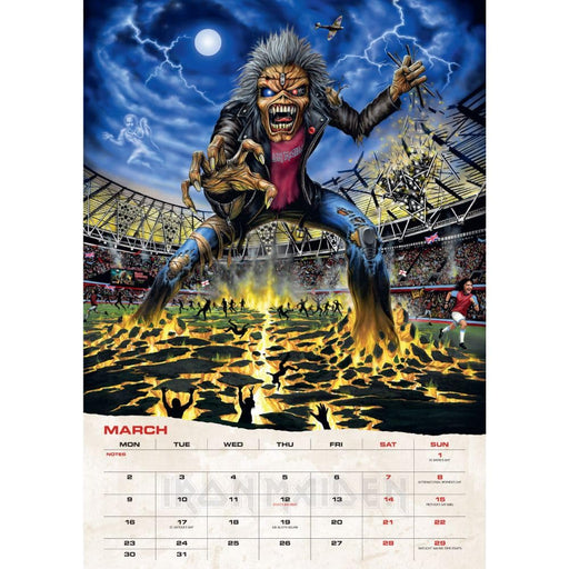Iron Maiden A3 Calendar 2026