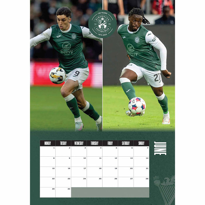 Hibernian FC A3 Calendar 2026