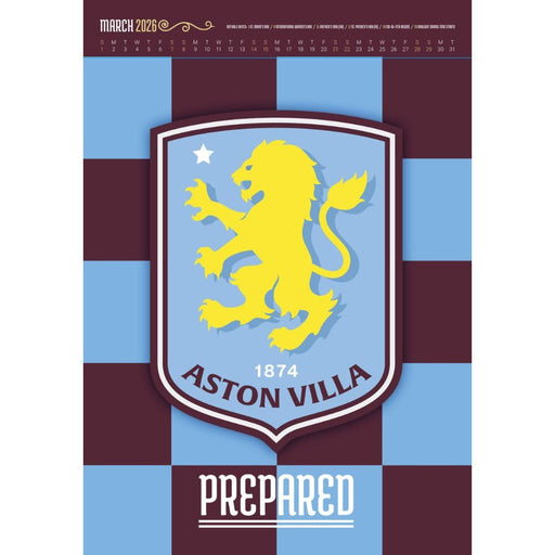 Aston Villa FC Deluxe Calendar 2026