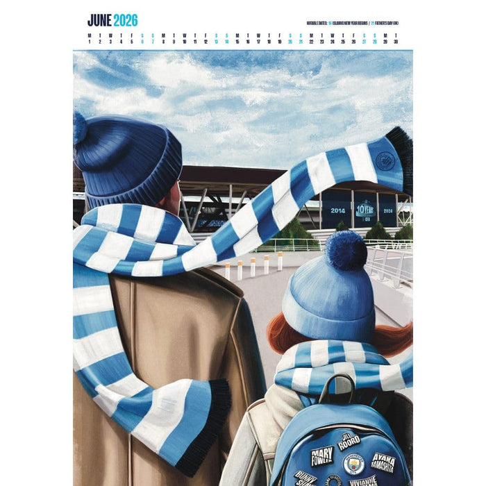 Manchester City FC Deluxe Calendar 2026