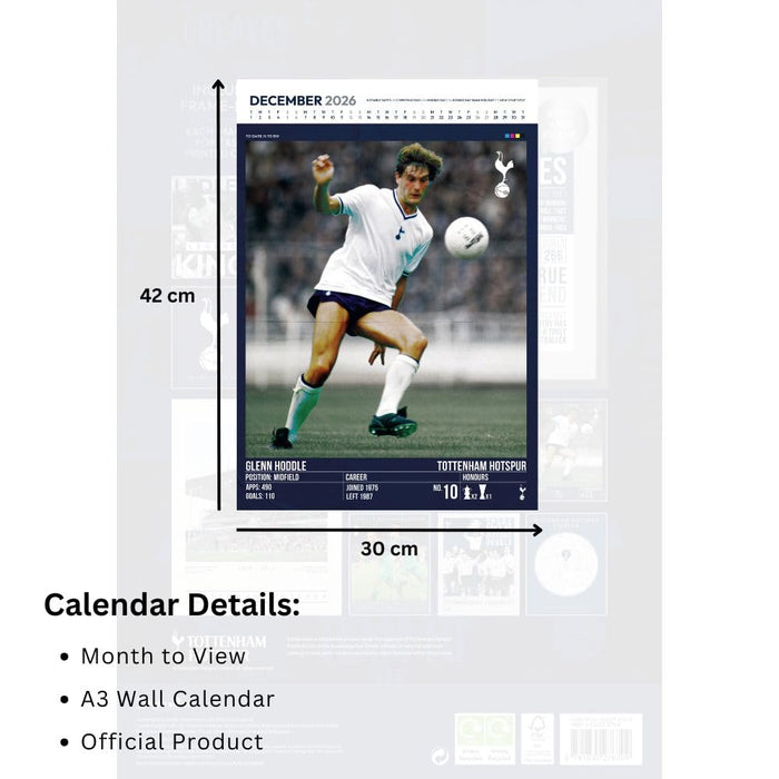 Tottenham Hotspur FC Deluxe Calendar 2026