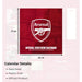 Arsenal FC Desktop Calendar 2026