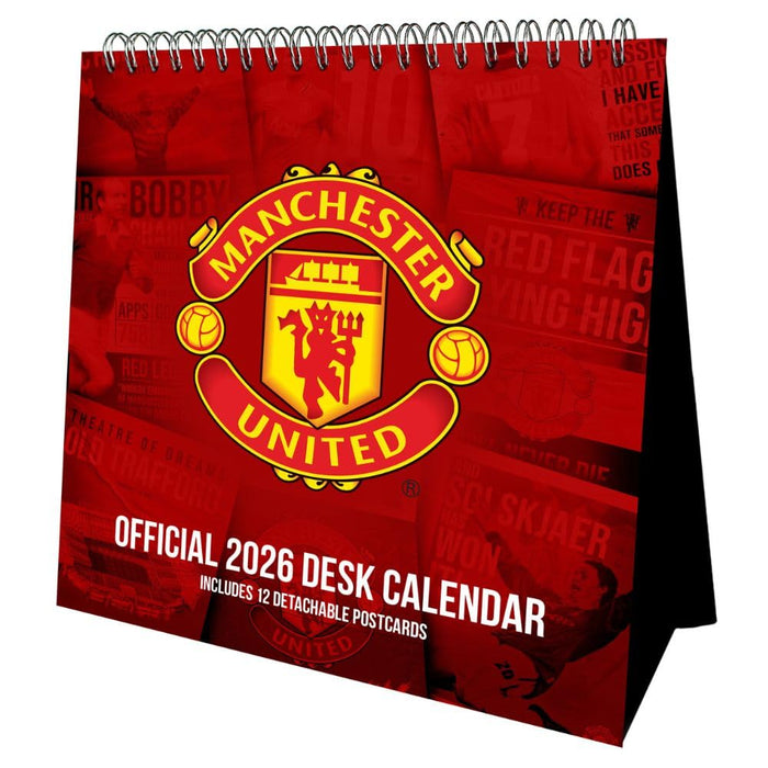 Manchester United FC Desktop Calendar 2026