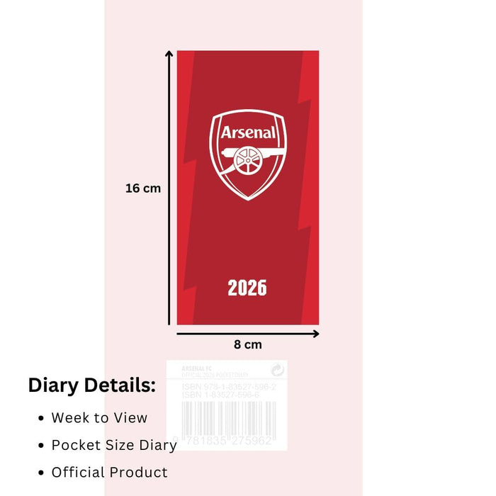 Arsenal FC Slim Diary 2026