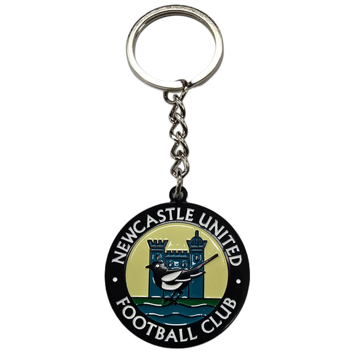 Newcastle United FC Retro 76-83 Crest Keyring & Badge Set