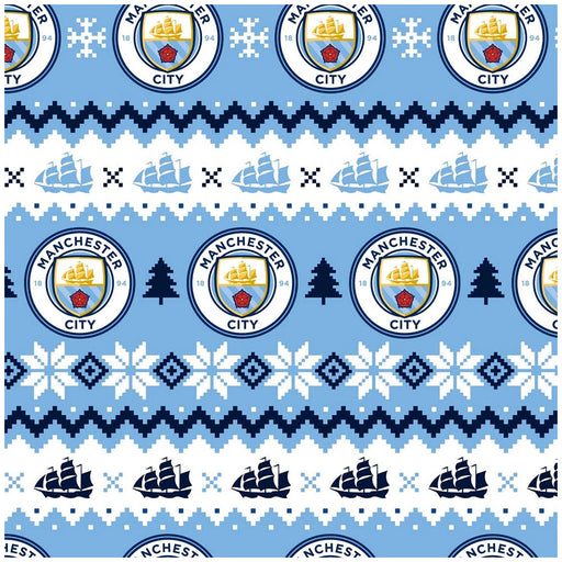 Manchester City FC Christmas Gift Wrap