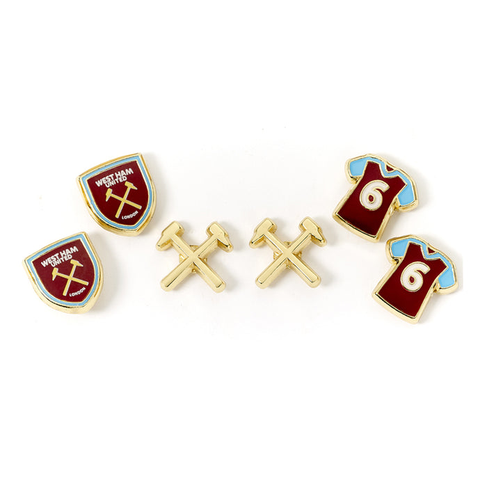 West Ham United FC Stud Earring Set