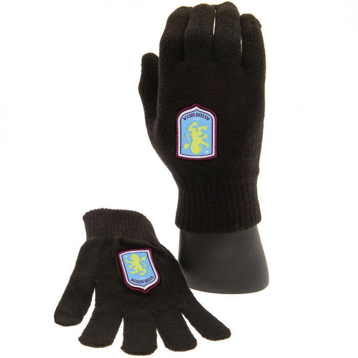 Aston Villa FC Knitted Gloves Junior