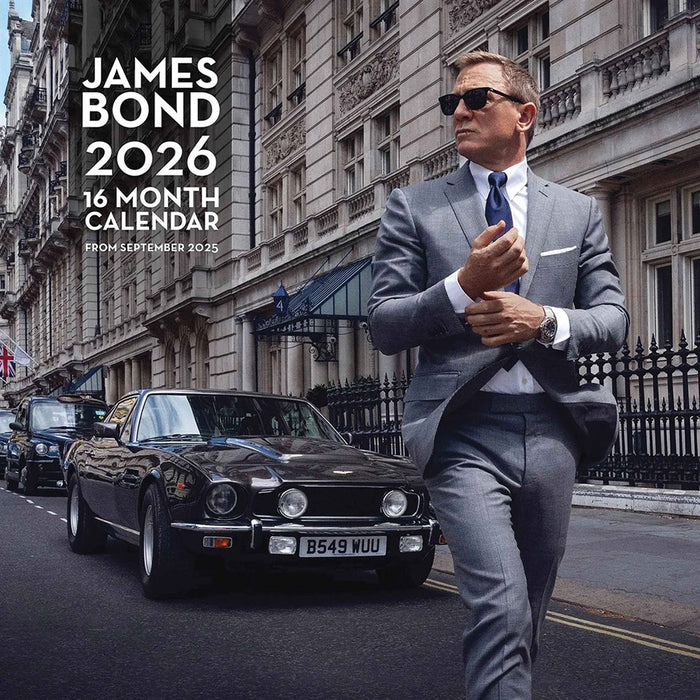James Bond Square Calendar 2026