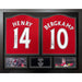 Arsenal FC Bergkamp & Henry Signed Shirts (Dual Framed) - Excellent Pick