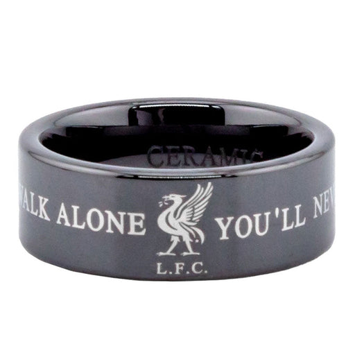 Liverpool FC Black Ceramic Ring Large - Excellent Pick