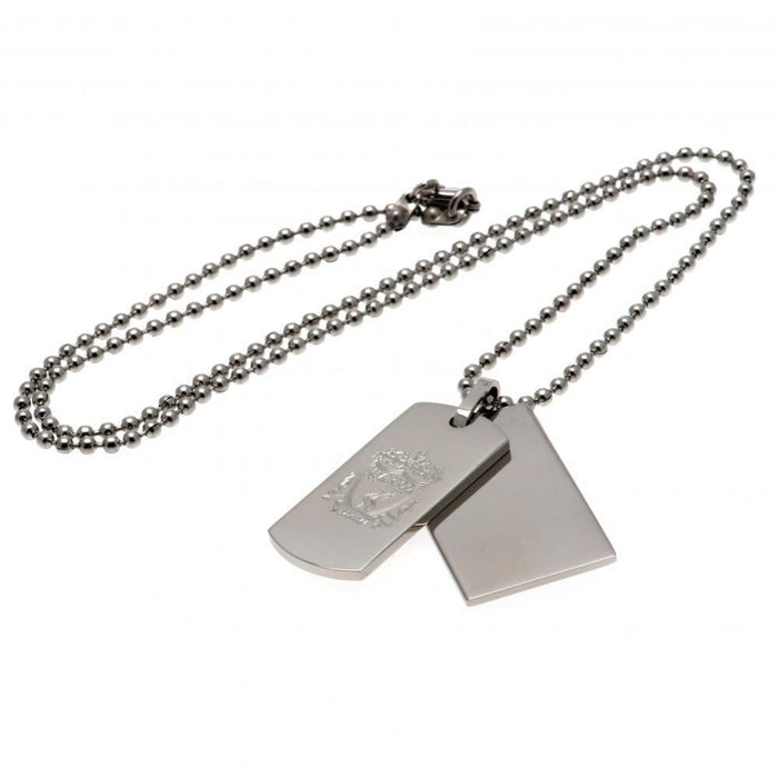 Liverpool FC Double Dog Tag & Chain - Excellent Pick