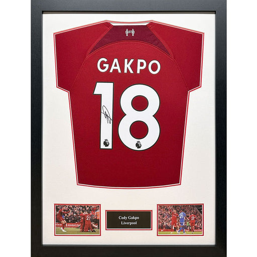 Liverpool FC Gapko Signed Shirt (Framed) - Excellent Pick