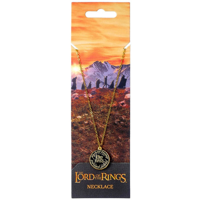 The Lord Of The Rings Gold Plated Necklace Logo - Excellent Pick