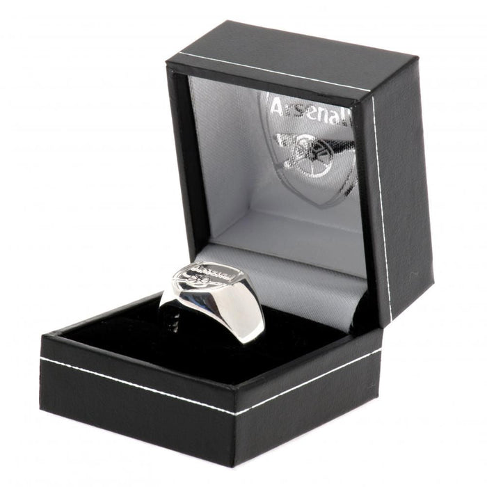 Arsenal FC Sterling Silver Ring Small - Excellent Pick