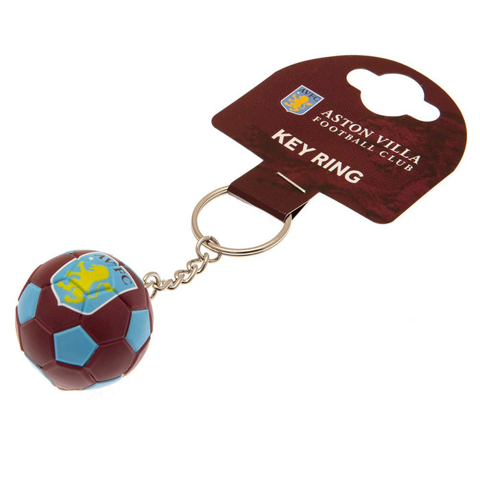 Aston Villa FC Football Keyring - Excellent Pick