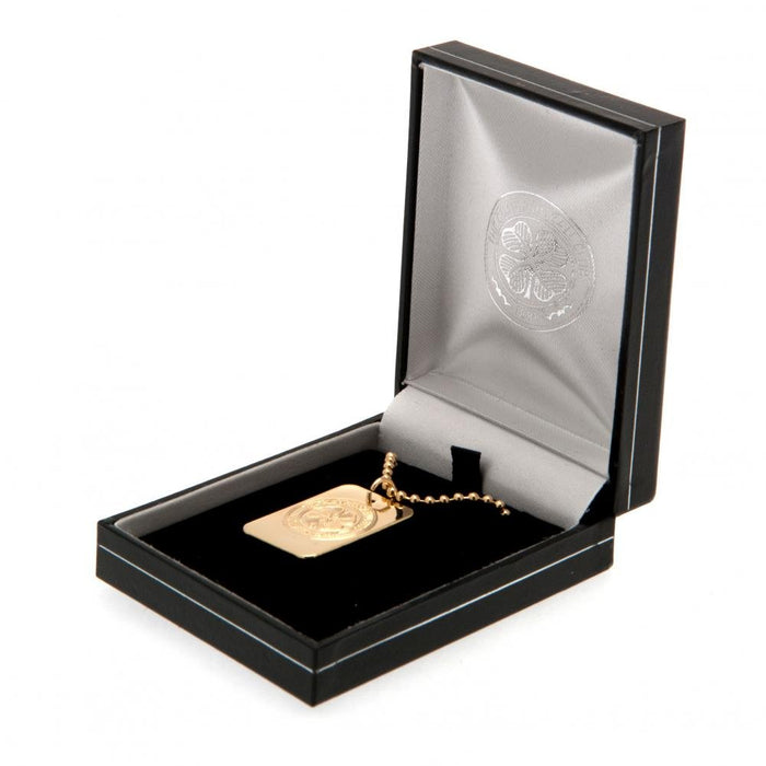 Celtic FC Gold Plated Dog Tag & Chain - Excellent Pick
