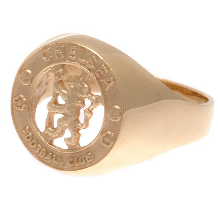 Chelsea FC 9ct Gold Crest Ring Small - Excellent Pick