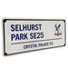 Crystal Palace FC Street Sign BW - Excellent Pick