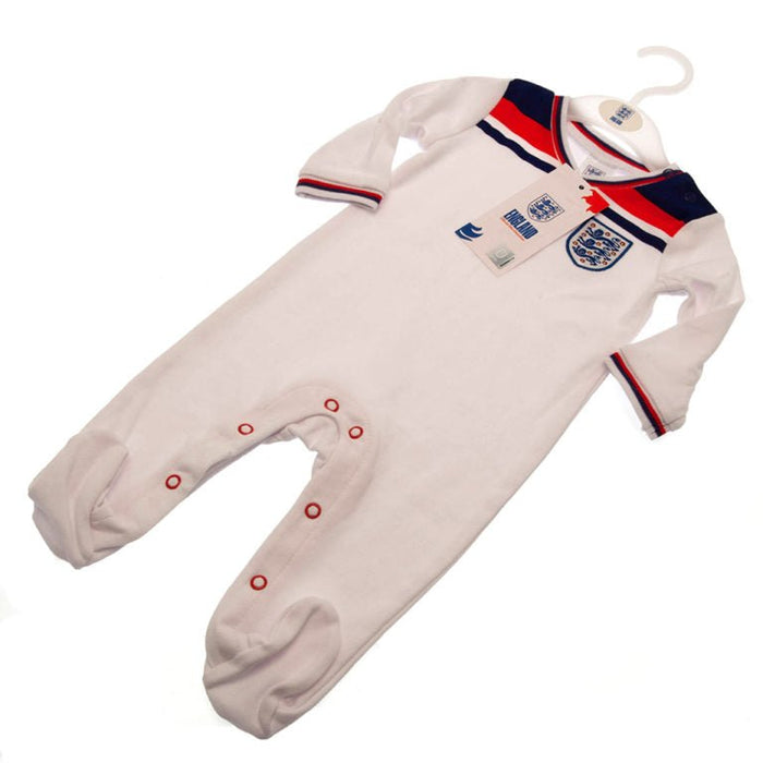 England FA Sleepsuit 82 Retro 9-12 Mths - Excellent Pick