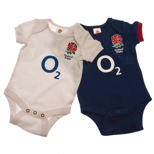 England RFU 2 Pack Bodysuit 0/3 mths PC - Excellent Pick