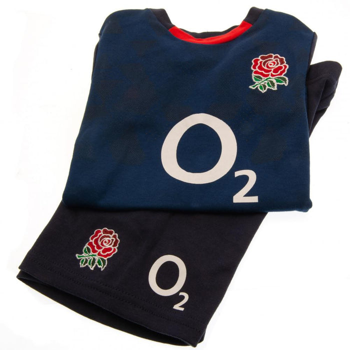 England RFU Shirt & Short Set 9/12 mths NV - Excellent Pick