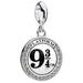 Harry Potter Sterling Silver Crystal Charm 9 & 3 Quarters - Excellent Pick