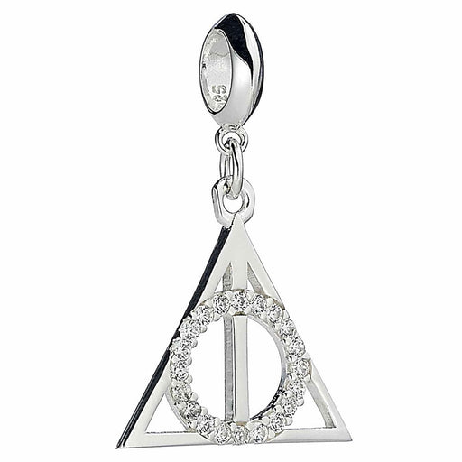 Harry Potter Sterling Silver Crystal Charm Deathly Hallows - Excellent Pick