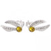 Harry Potter Sterling Silver Crystal Earrings Golden Snitch - Excellent Pick