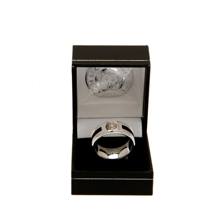 Leicester City FC Black Inlay Ring Small - Excellent Pick