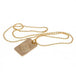 Leicester City FC Gold Plated Dog Tag & Chain - Excellent Pick