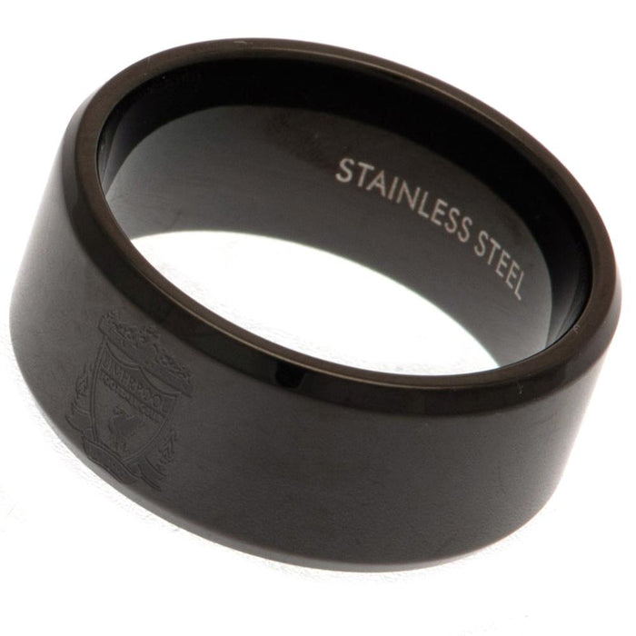 Liverpool FC Black IP Ring Small - Excellent Pick