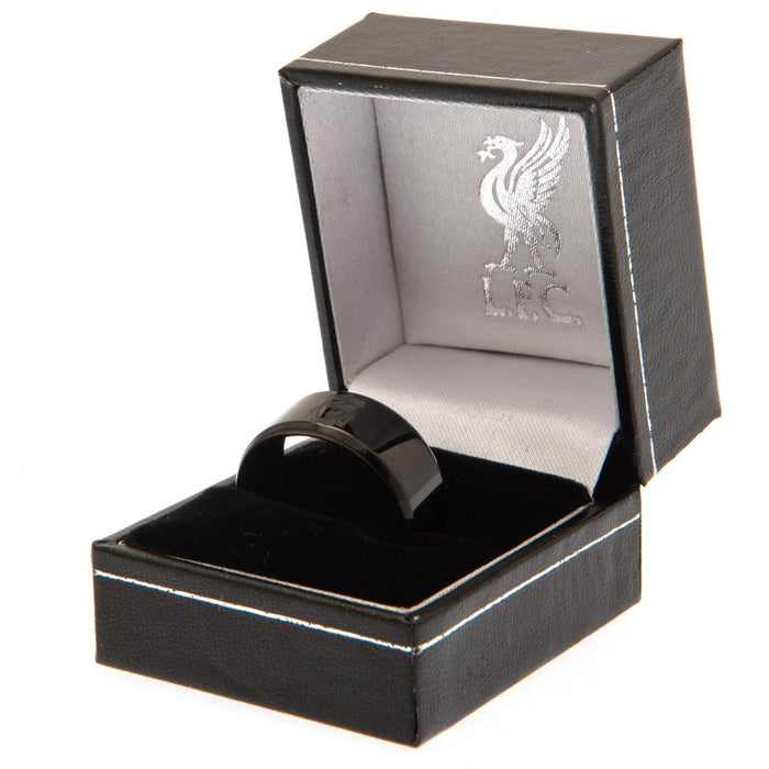 Liverpool FC Black IP Ring Small - Excellent Pick