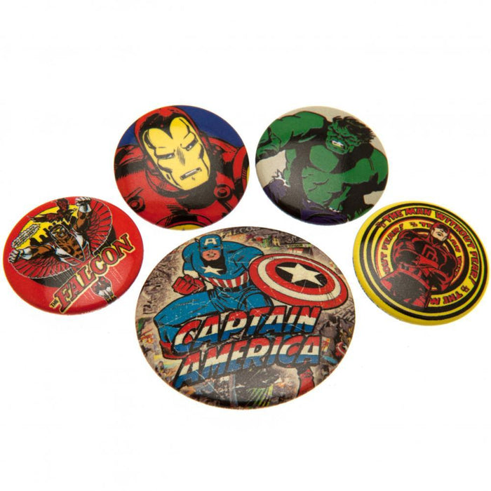 Marvel Comics Button Badge Set - Excellent Pick