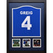 Rangers FC 1972 Greig Signed Shirt (Framed) - Excellent Pick