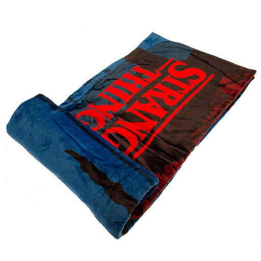 Stranger Things Premium Fleece Blanket Upside Down - Excellent Pick