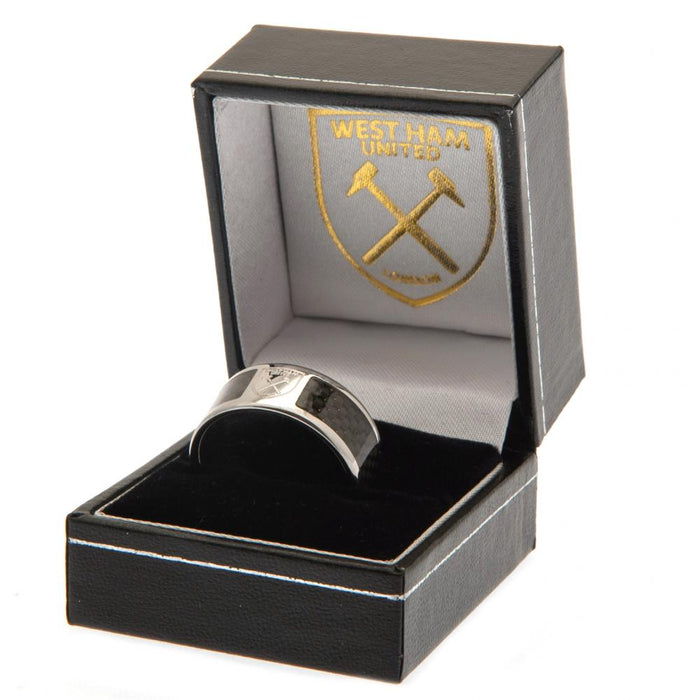 West Ham United FC Carbon Fibre Ring Medium - Excellent Pick