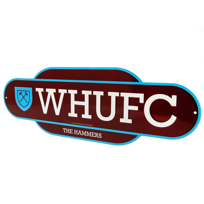 West Ham United FC Colour Retro Sign - Excellent Pick