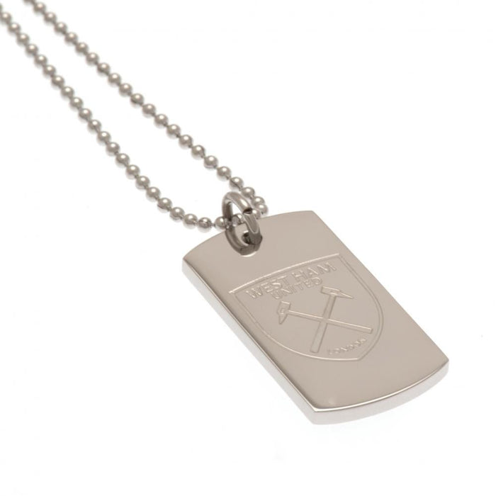 West Ham United FC Engraved Dog Tag & Chain - Excellent Pick